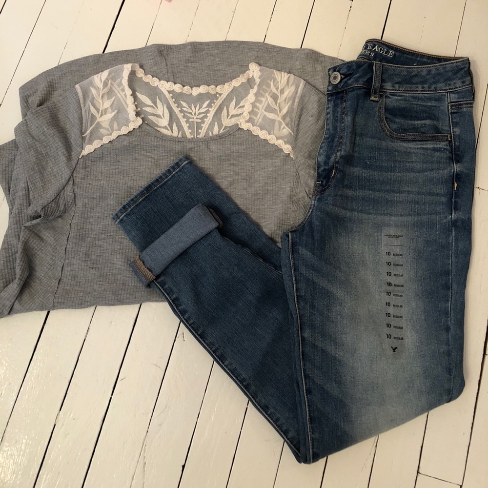 New! American Eagle High-Rise jeggings sz.10